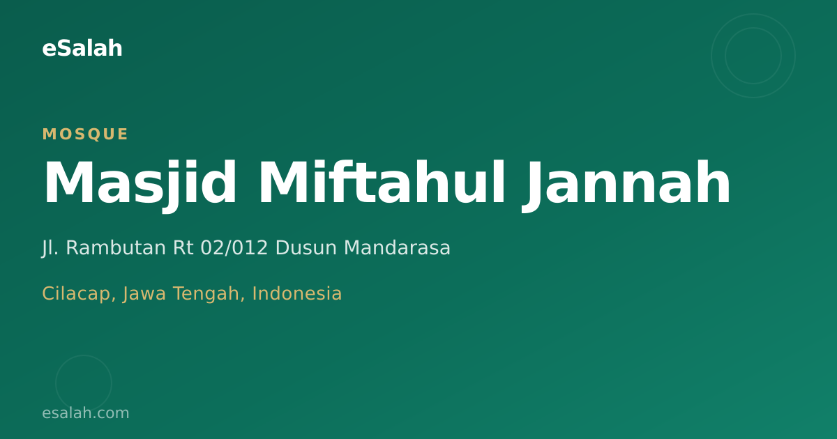 Miftahik Aljannah: Kehidupan Sehari-hari di Cilacap yang Lebih Mudah